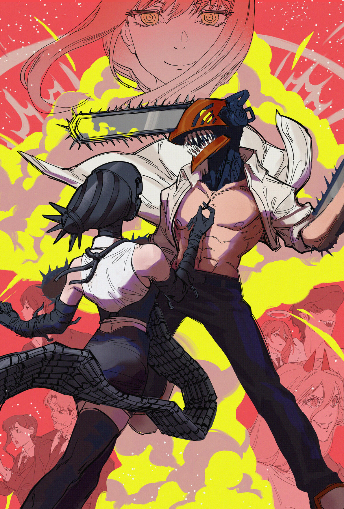 Bomb Girl and Chainsaw Simp Bomb Girl and Chainsaw Simp