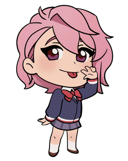 Hair Attack Cute Girl